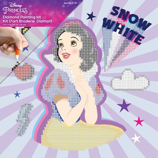 Camelot® Dots Intermediate Snow White Caring POW-ER Dotz Box Diamond Painting Kit
